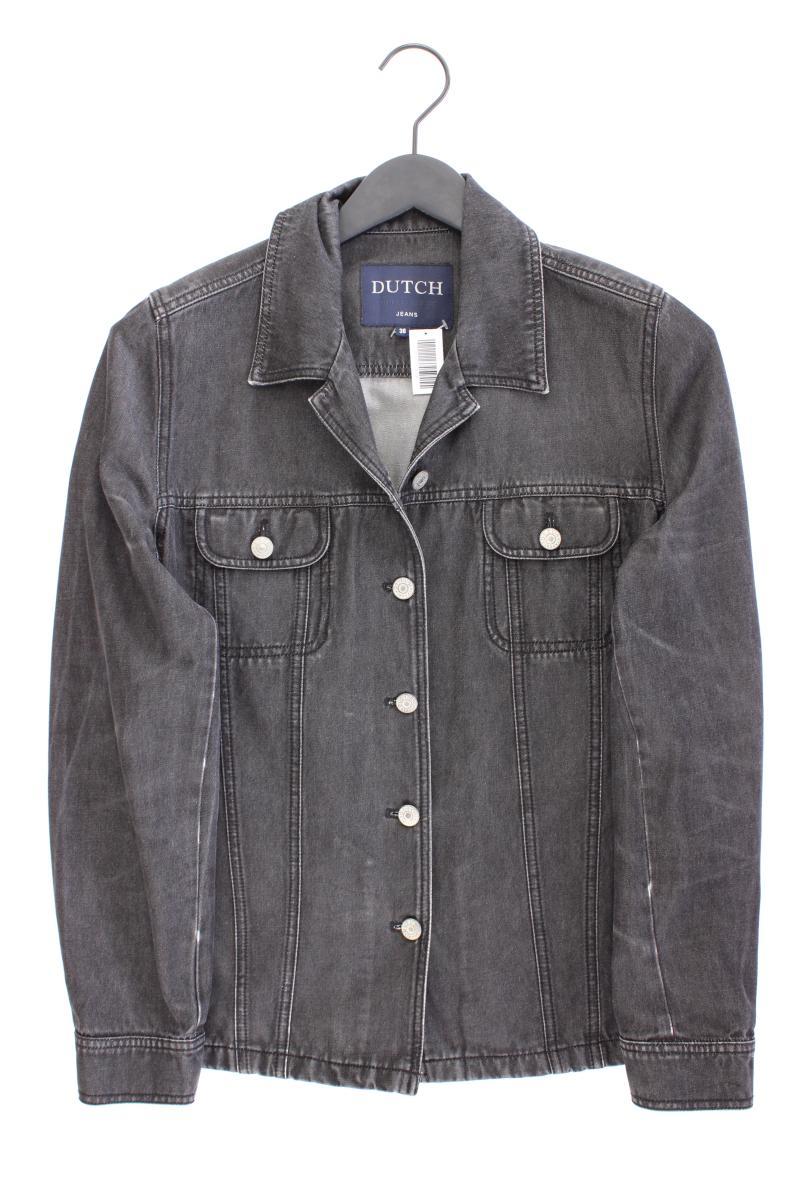 Jeansjacke Gr. 36 grau aus Baumwolle