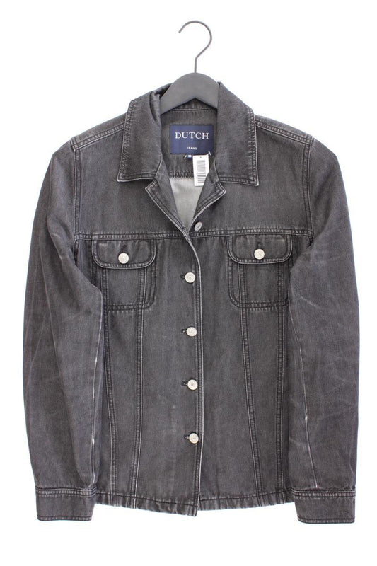Jeansjacke Gr. 36 grau aus Baumwolle