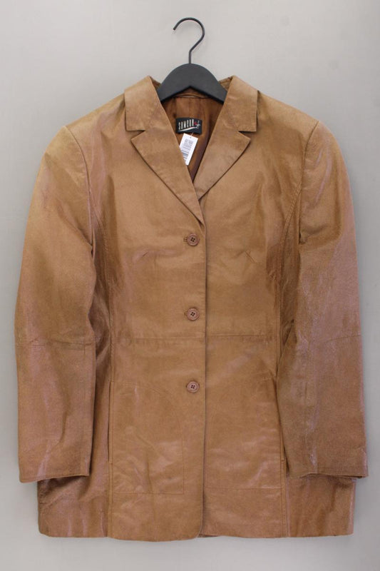 Samoon by Gerry Weber Vintage Ledermantel Gr. 40 braun