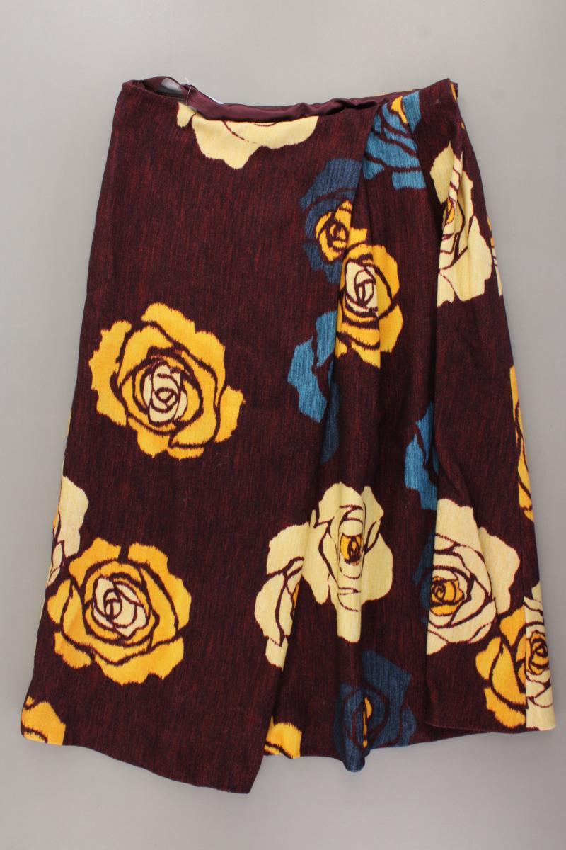 Zara Wollrock Gr. L mit Blumenmuster lila