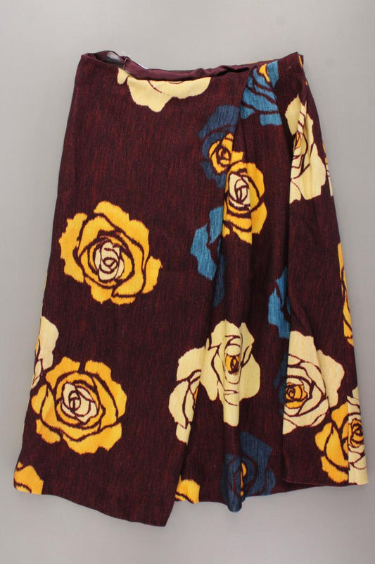 Zara Wollrock Gr. L mit Blumenmuster lila