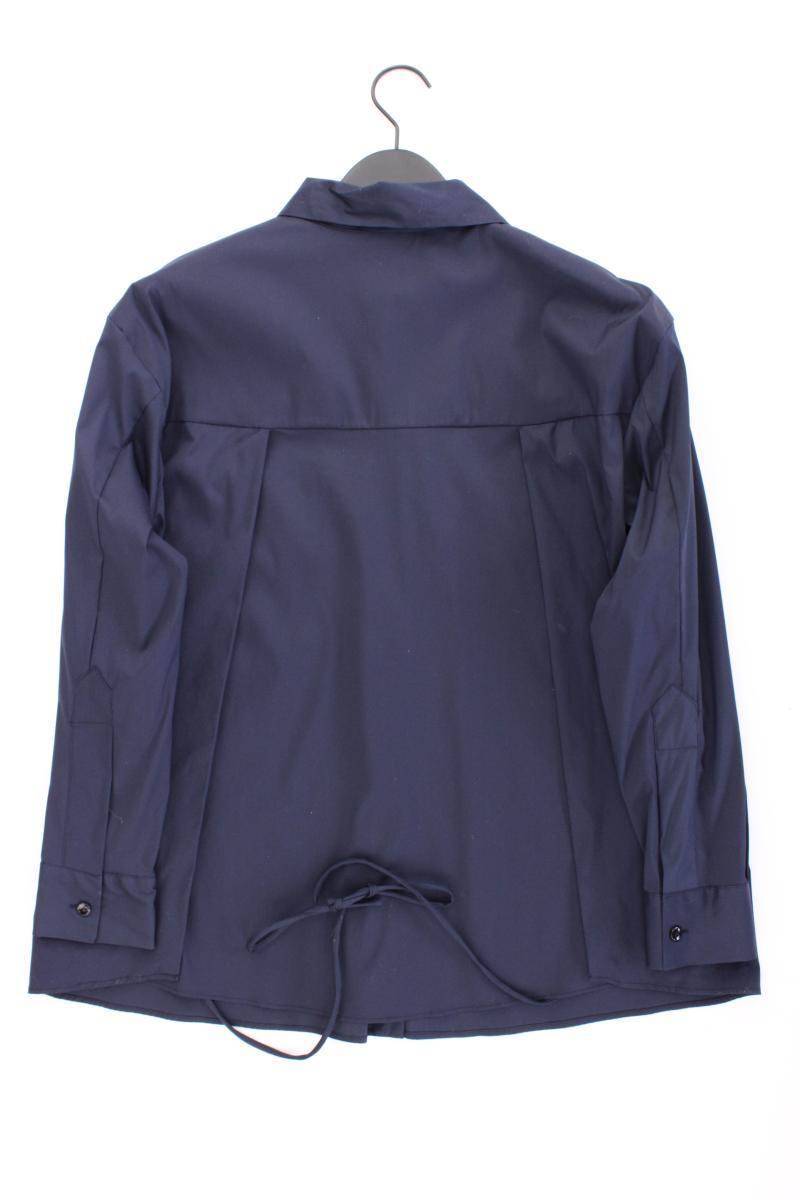 Zara Langarmbluse Gr. L blau aus Polyester