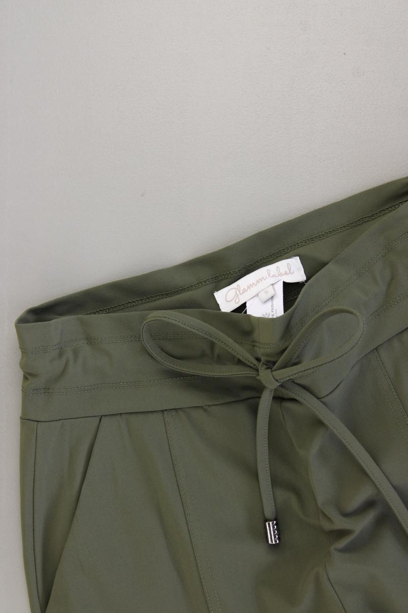 Glamm.Label Stoffhose Gr. S olivgrün aus Polyamid