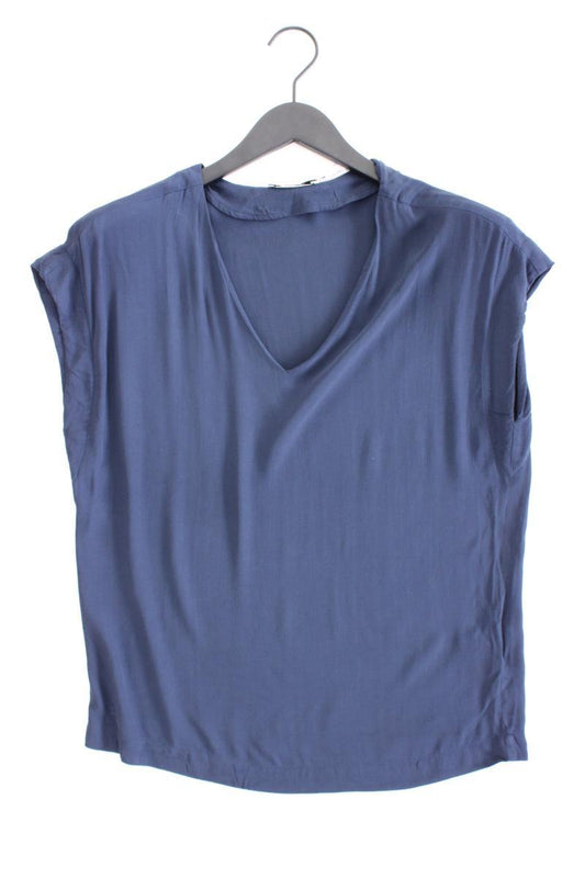 SISSY BOY Kurzarmbluse Gr. XS blau aus Viskose