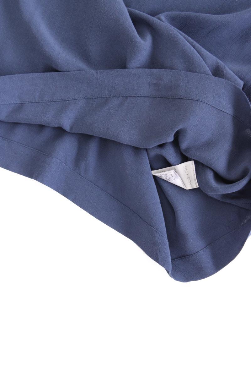 SISSY BOY Kurzarmbluse Gr. XS blau aus Viskose