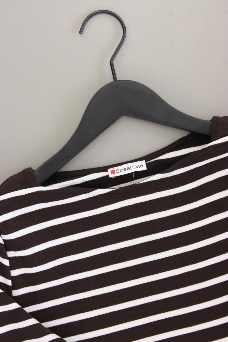 Street One Ringelshirt Gr. 38 gestreift 3/4 Ärmel braun