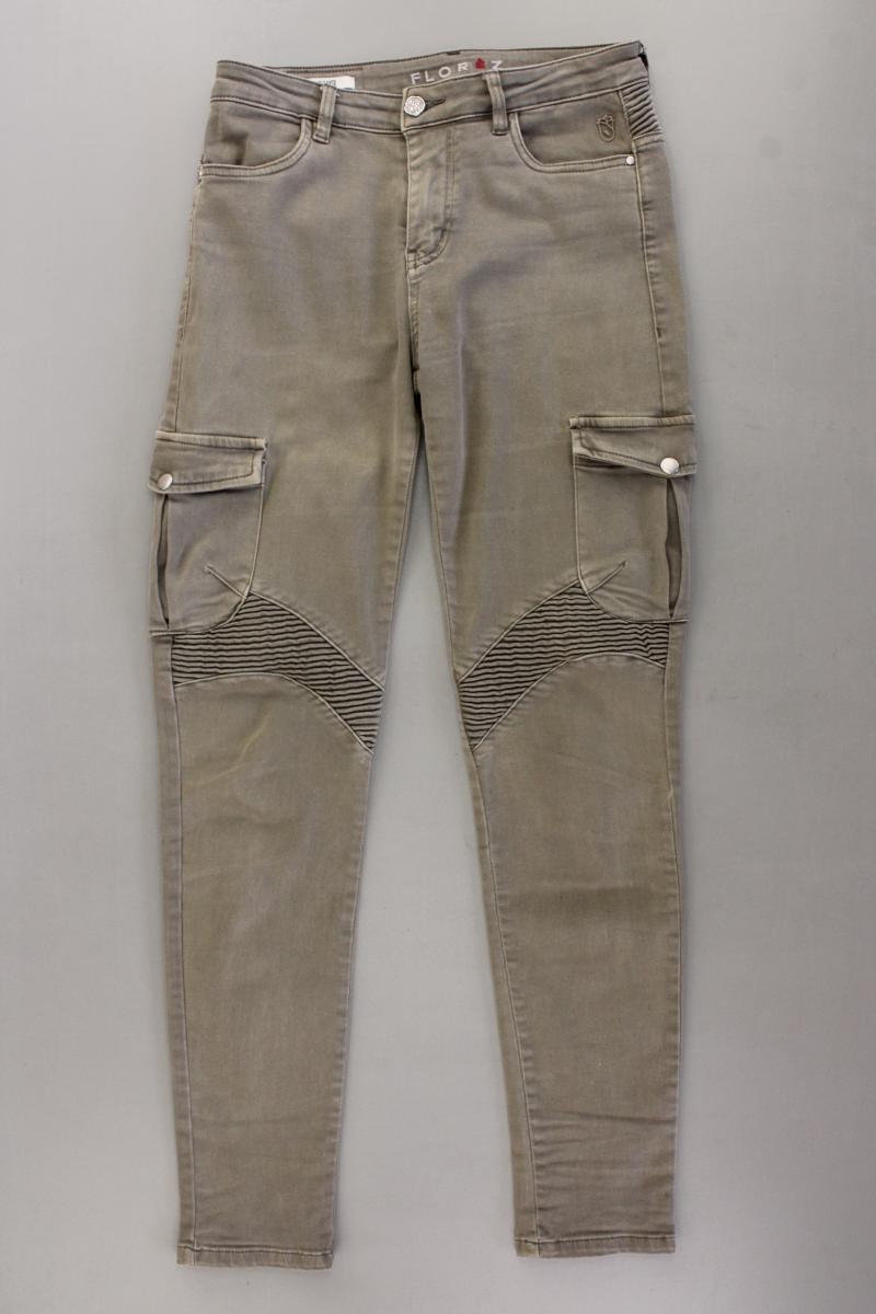 Florèz Straight Jeans Gr. W27 olivgrün aus Baumwolle
