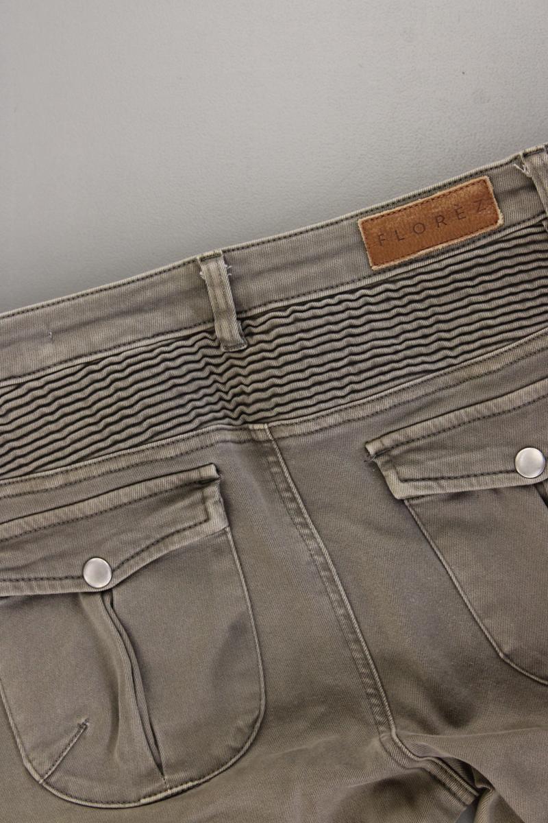 Florèz Straight Jeans Gr. W27 olivgrün aus Baumwolle
