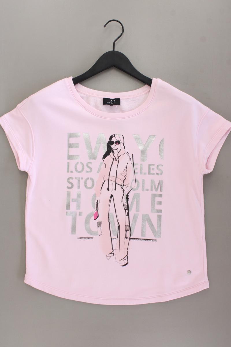 Monari Printshirt Gr. 36 Kurzarm rosa