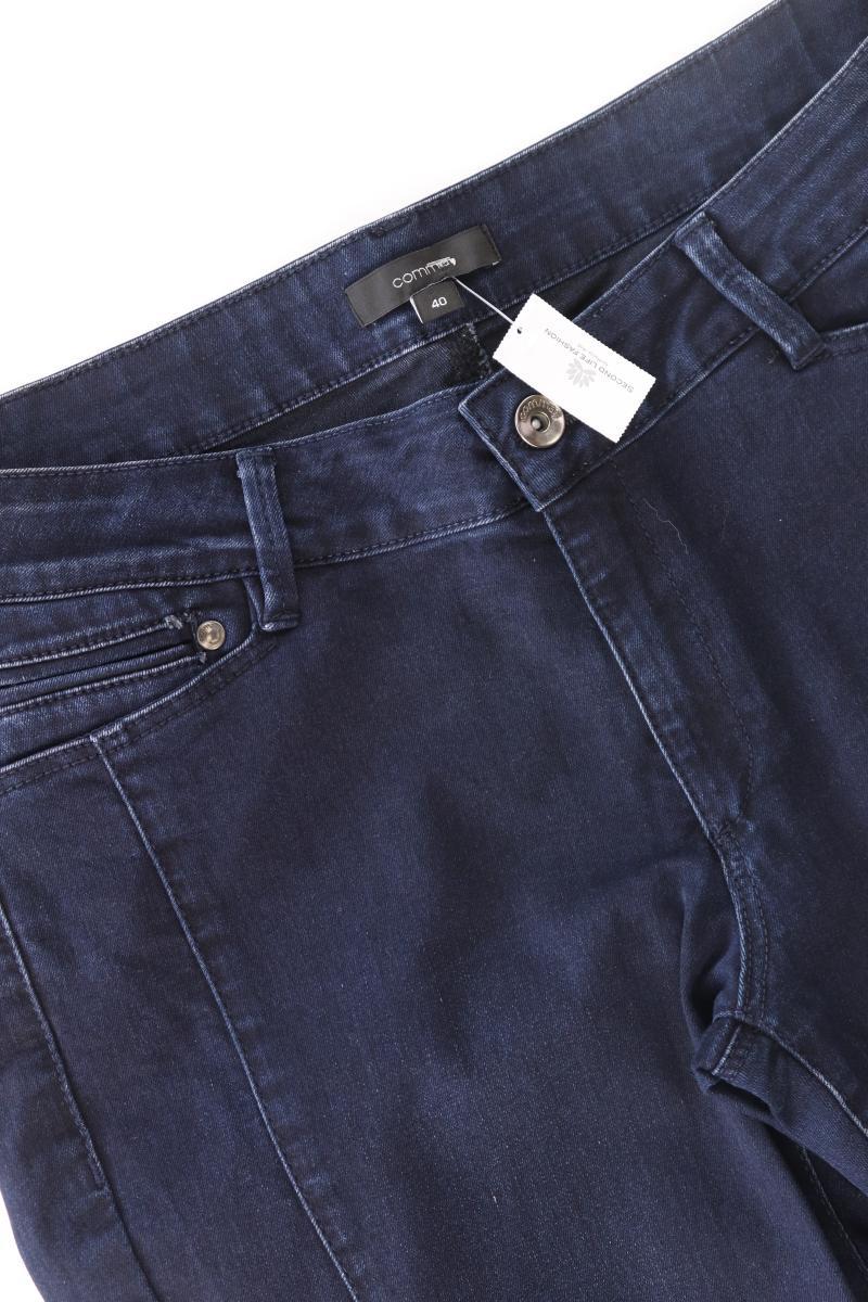 comma, Straight Jeans Gr. 40 blau aus Baumwolle