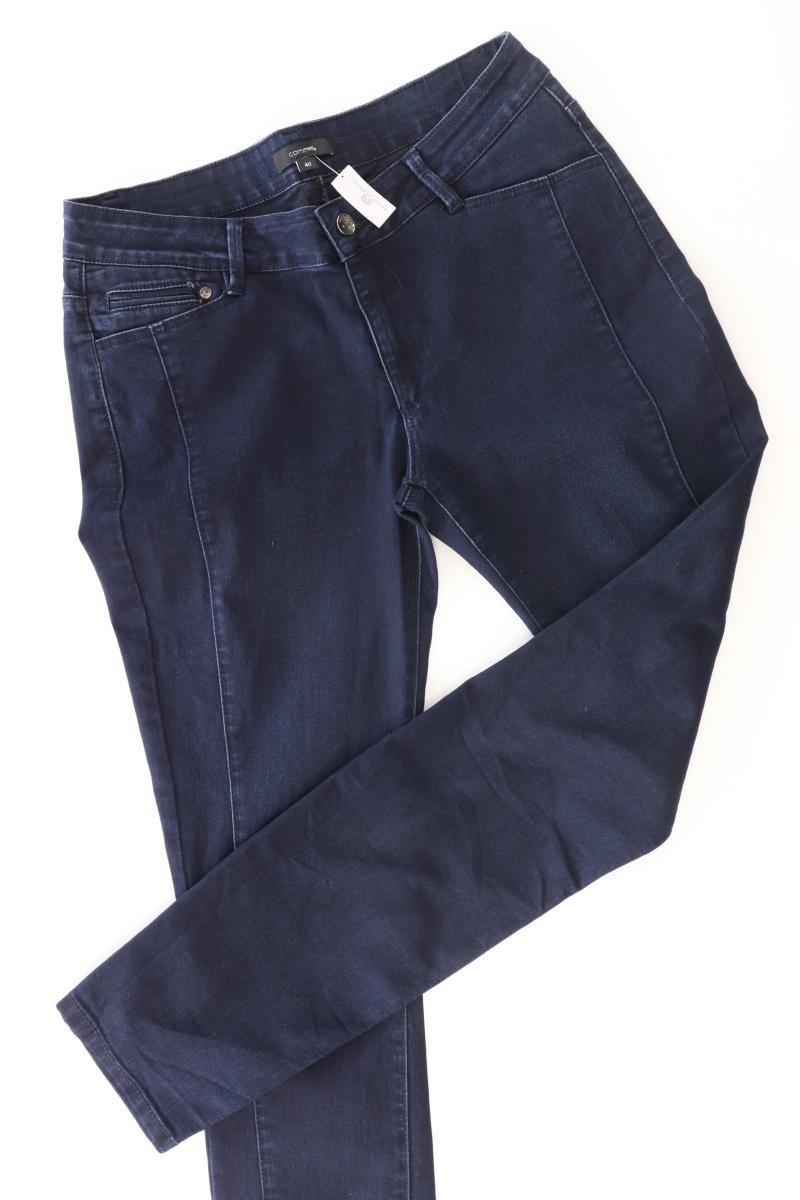 comma, Straight Jeans Gr. 40 blau aus Baumwolle