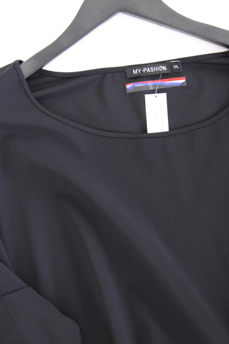 Jerseykleid Gr. XXL 3/4 Ärmel schwarz aus Polyamid