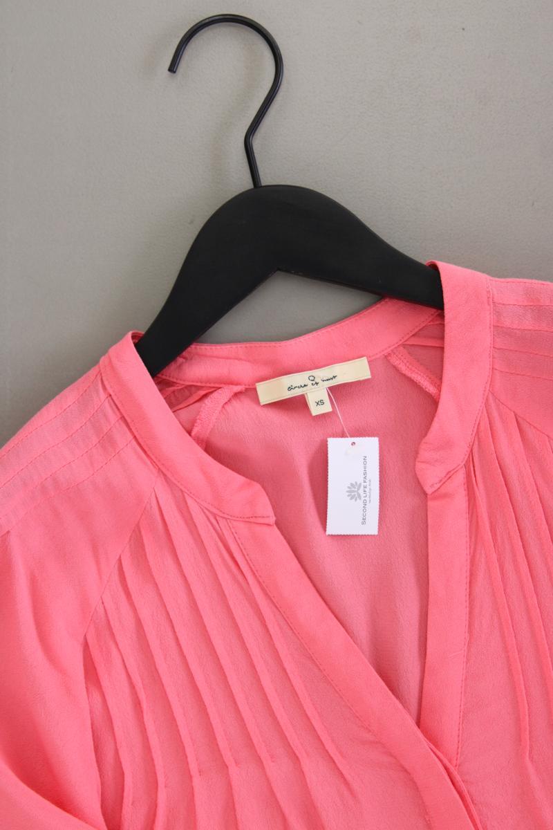 Circle of Trust Kurzarmbluse Gr. XS neuwertig pink aus Viskose