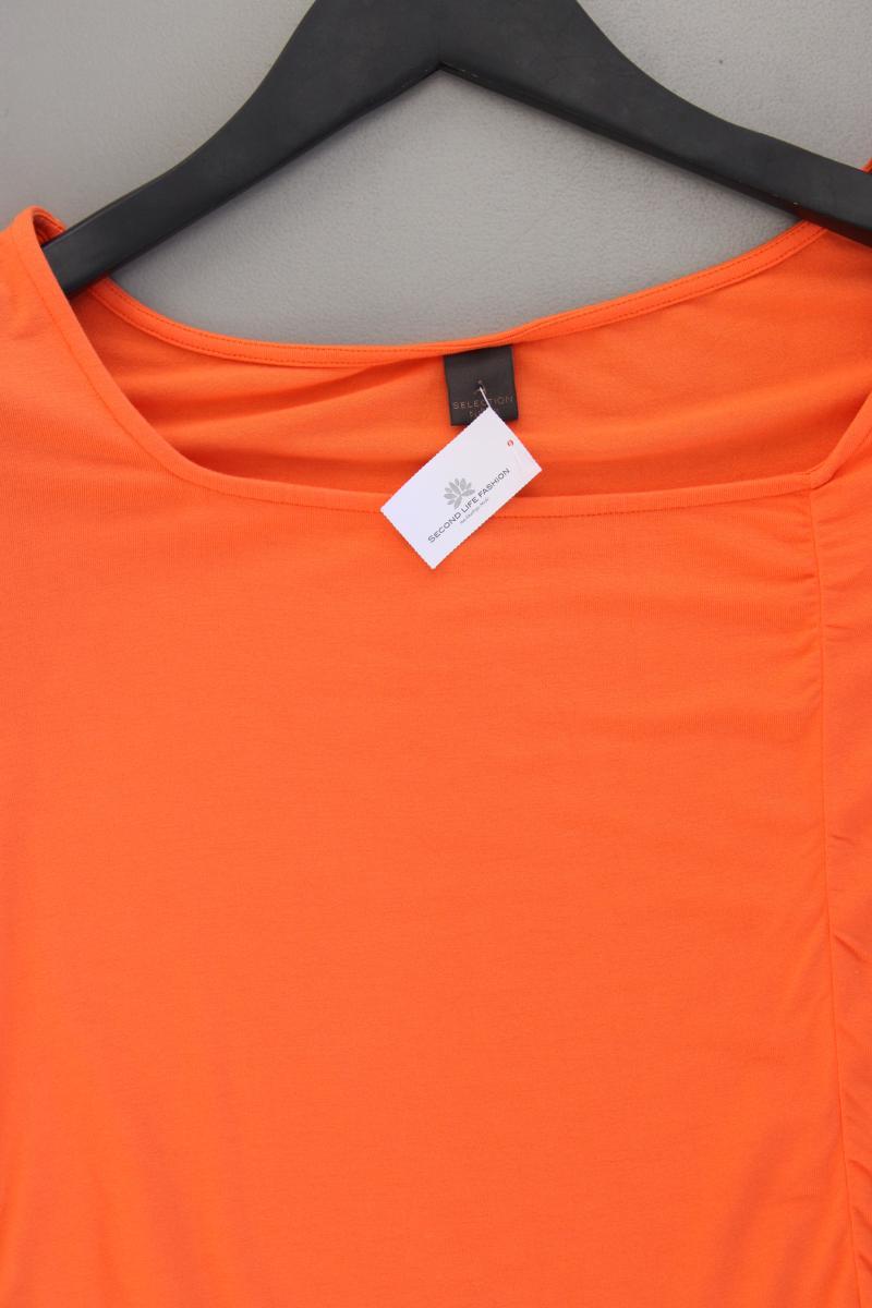 Selection by s.Oliver Stretch Shirt Gr. 38 Kurzarm orange aus Viskose