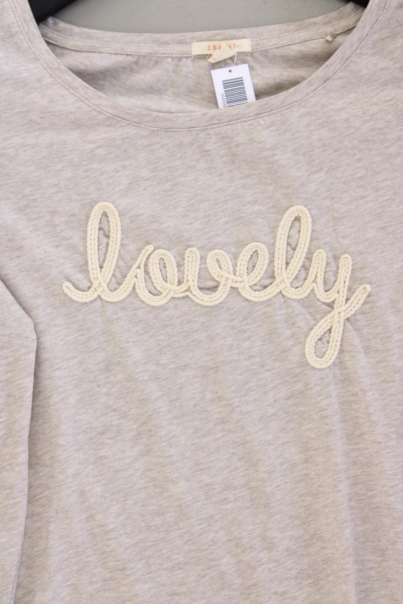 Esprit Longsleeve-Shirt Gr. L Langarm creme aus Baumwolle