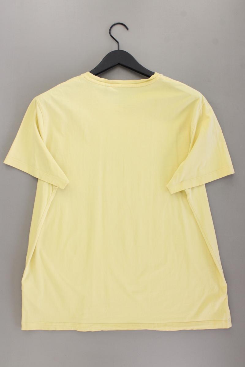 River Woods Printshirt für Herren Gr. XXL Kurzarm gelb aus Baumwolle