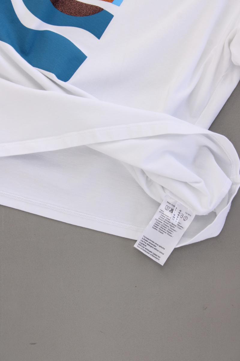 More&More Printshirt Gr. 42 Kurzarm weiß aus Baumwolle