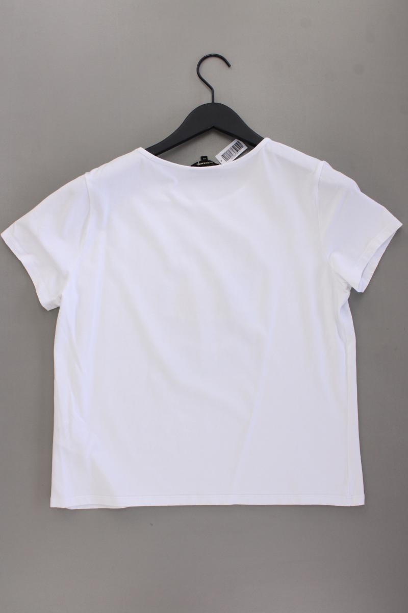 More&More Printshirt Gr. 42 Kurzarm weiß aus Baumwolle