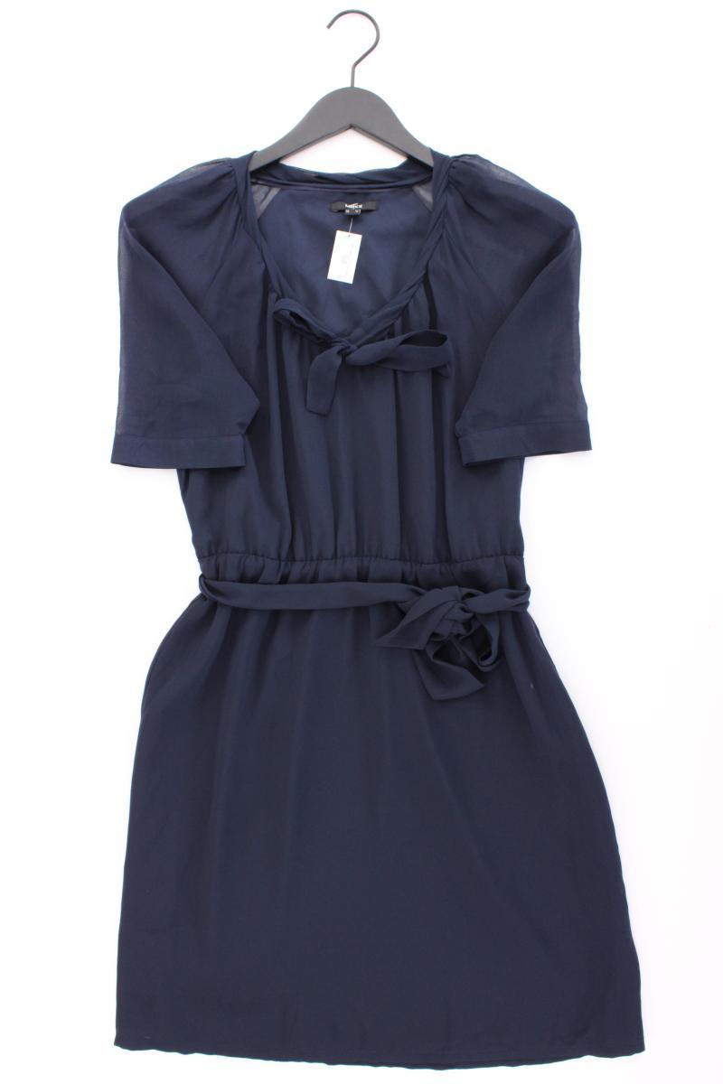 Mexx Chiffonkleid Gr. 36 mit Gürtel Kurzarm blau aus Polyester