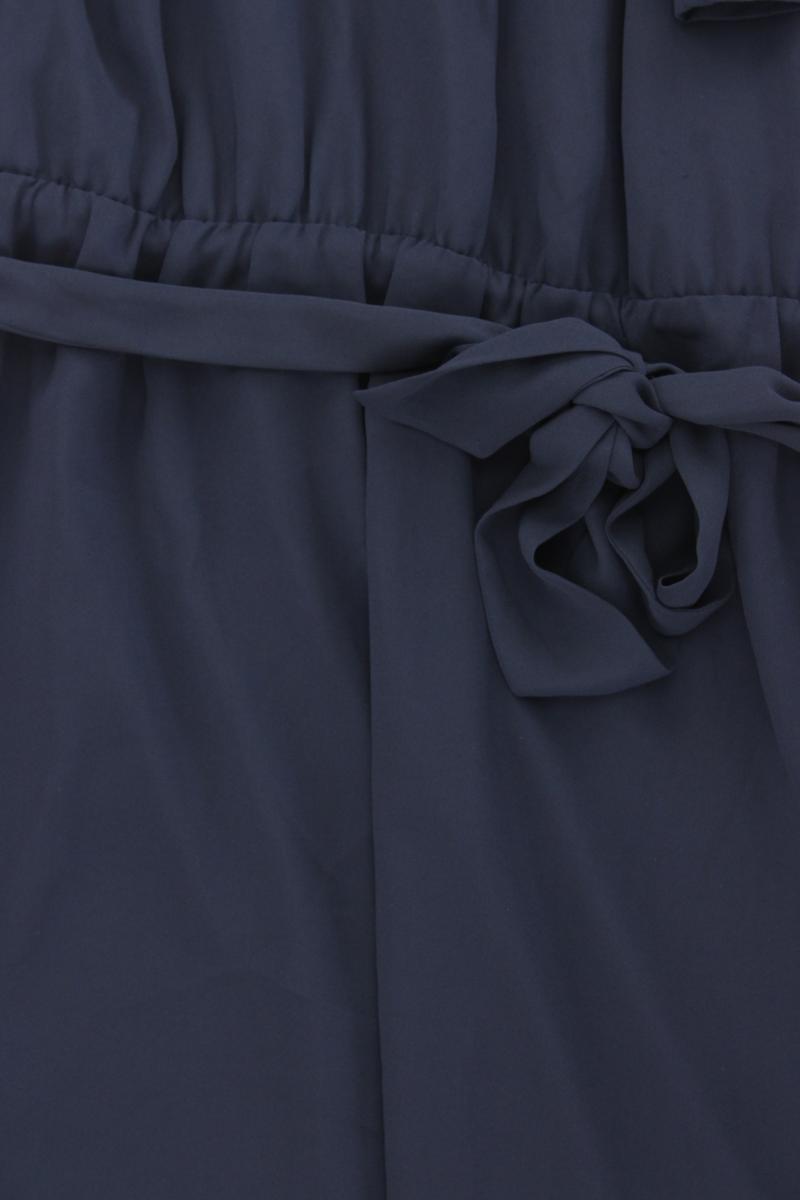 Mexx Chiffonkleid Gr. 36 mit Gürtel Kurzarm blau aus Polyester