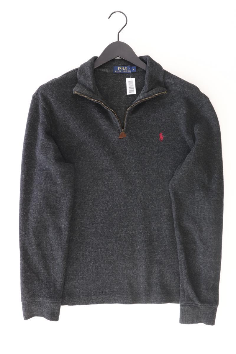 Polo Ralph Lauren Feinstrickpullover für Herren Gr. M grau aus Baumwolle