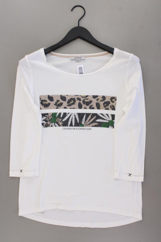 comma, Classic Shirt Gr. 38 3/4 Ärmel creme aus Baumwolle