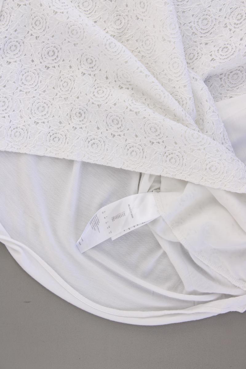 comma, Longsleeve-Shirt Gr. 38 Langarm weiß aus Baumwolle