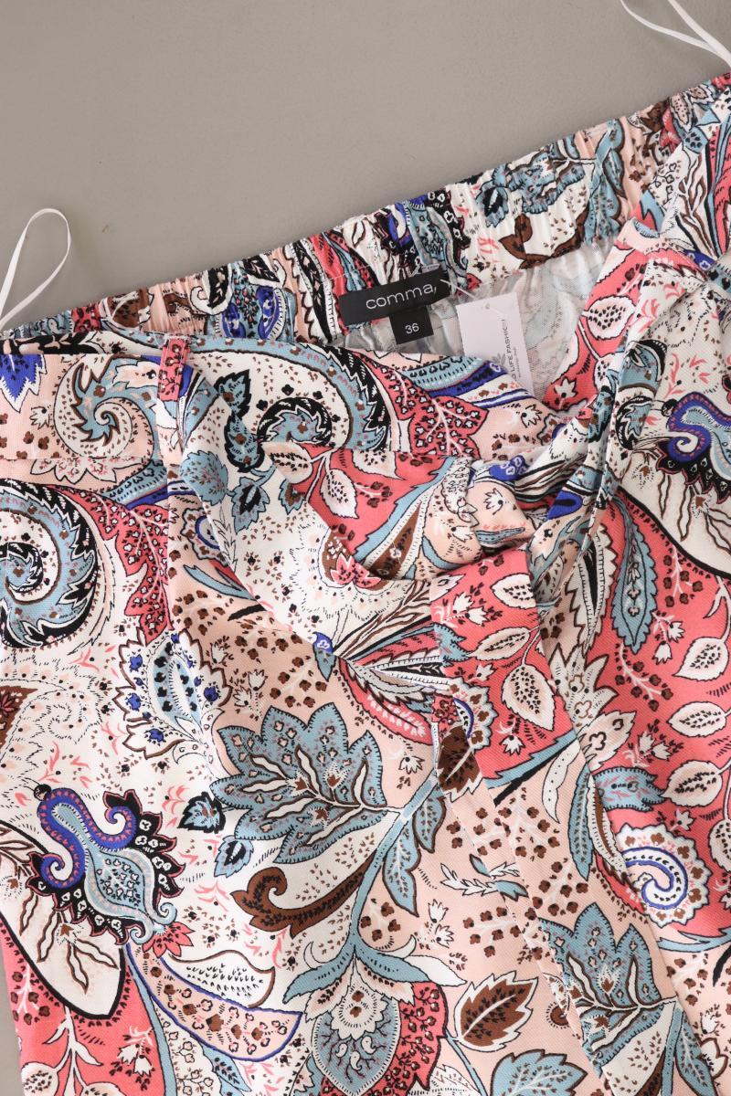 comma, 7/8 Hose Gr. 36 mit Paisleymuster neuwertig mit Gürtel mehrfarbig