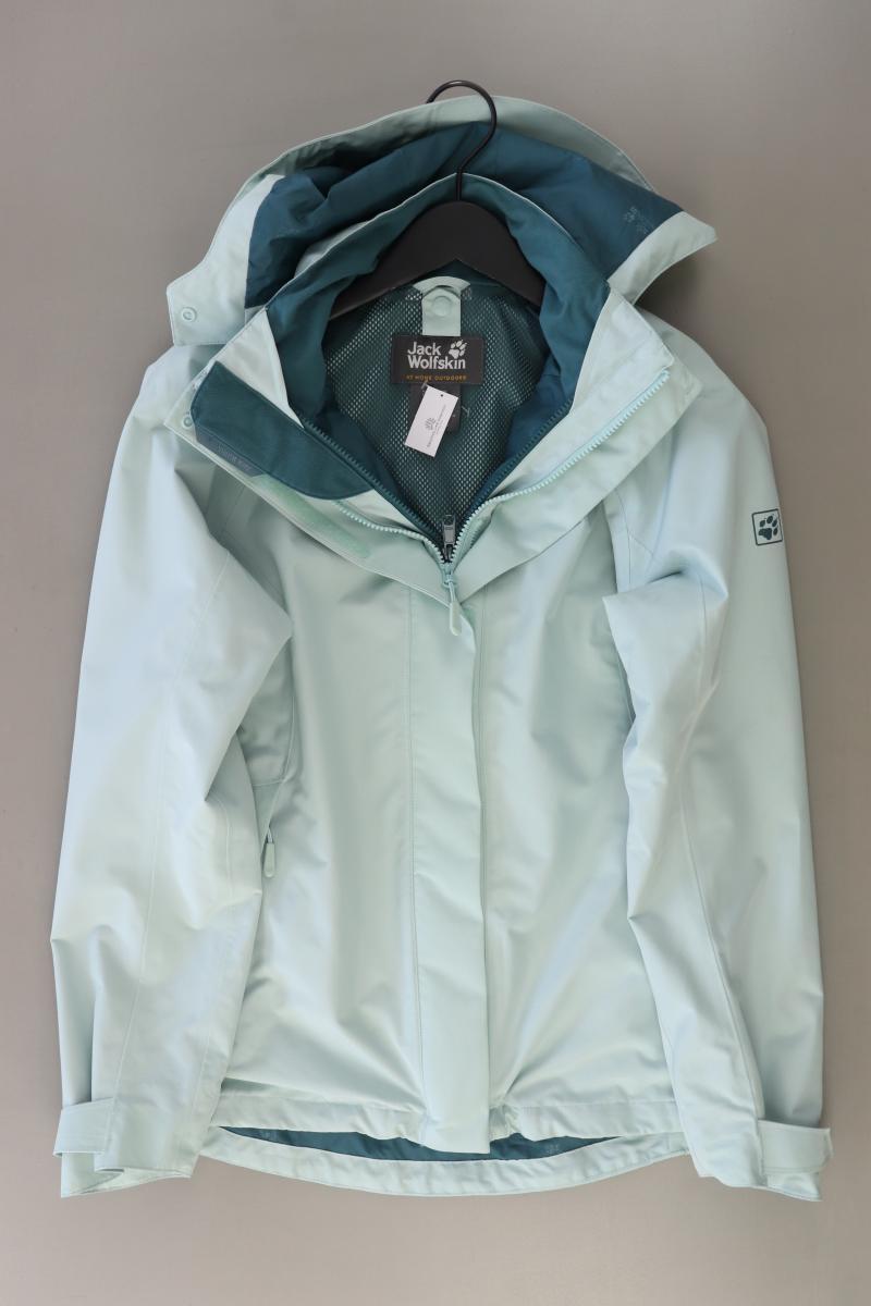 Jack Wolfskin Kapuzenjacke Gr. M blau aus Polyester