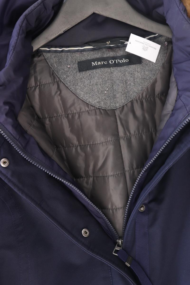 Marc O'Polo Wintermantel Gr. 42 blau aus Baumwolle