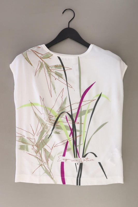 Gerry Weber Kurzarmbluse Gr. 36 weiß aus Viskose