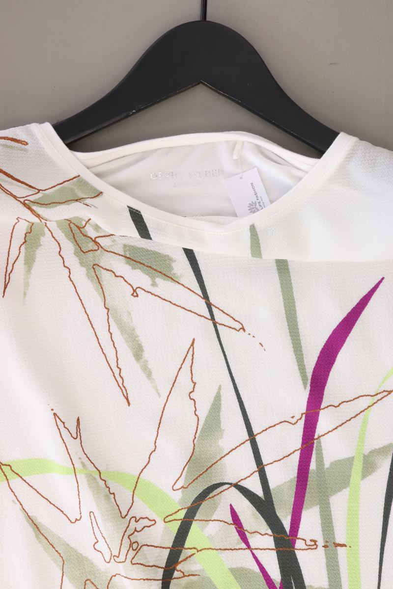 Gerry Weber Kurzarmbluse Gr. 36 weiß aus Viskose
