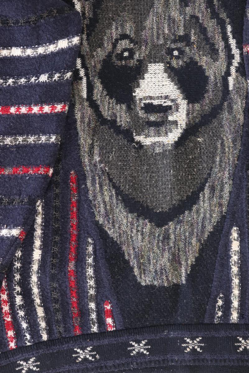 Carlo Colucci Wollpullover für Herren Gr. 54 Vintage blau