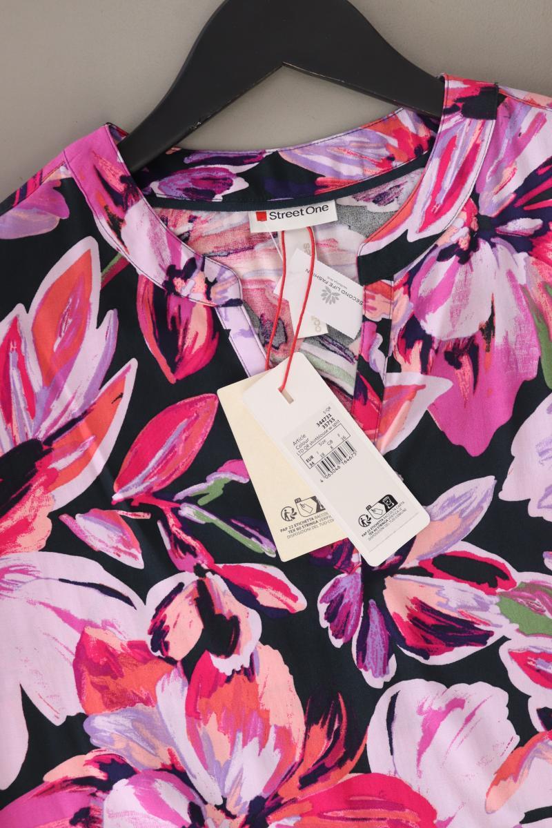 Street One Kurzarmbluse Gr. 34 mit Blumenmuster neu mit Etikett mehrfarbig