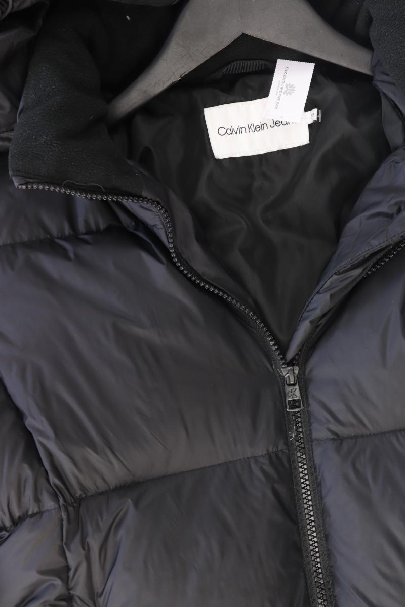 Calvin Klein Daunenmantel Gr. XS schwarz aus Polyamid