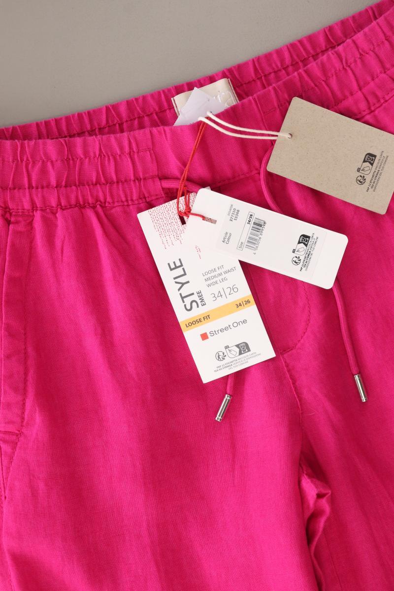 Street One Leinenhose Gr. 34/L26 neu mit Etikett pink