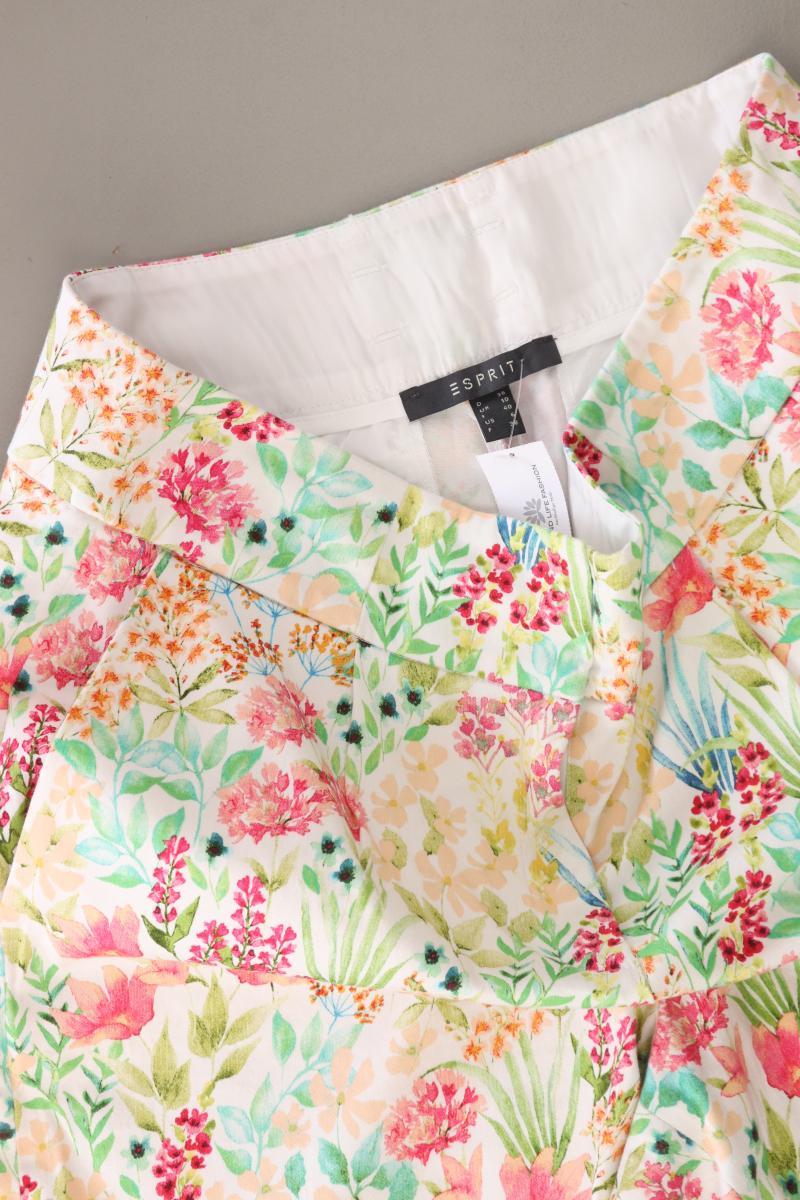 Esprit Shorts Gr. 36 mit Blumenmuster mehrfarbig aus Baumwolle