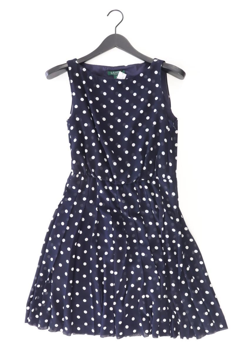 LAUREN Ralph Lauren Etuikleid Gr. US 4 (S) gepunktet Ärmellos blau aus Polyester