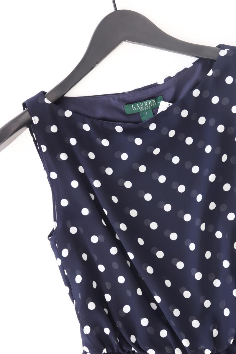 LAUREN Ralph Lauren Etuikleid Gr. US 4 (S) gepunktet Ärmellos blau aus Polyester