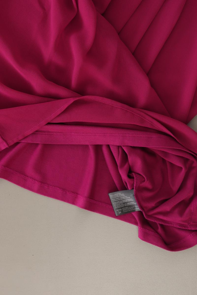 Zero Chiffonbluse Gr. 34 neuwertig Ärmellos lila aus Viskose