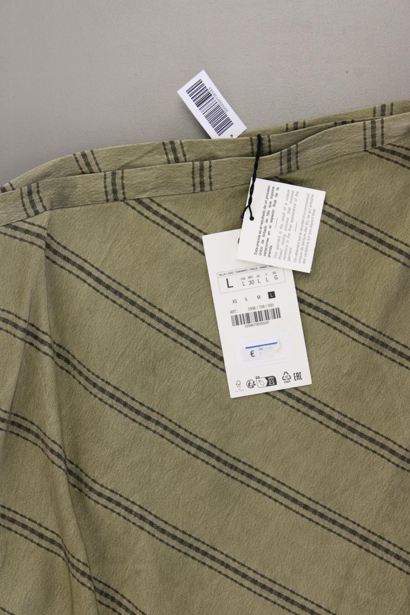Zara Midirock Gr. L neu mit Etikett Neupreis: 79,95€! olivgrün aus Acetat