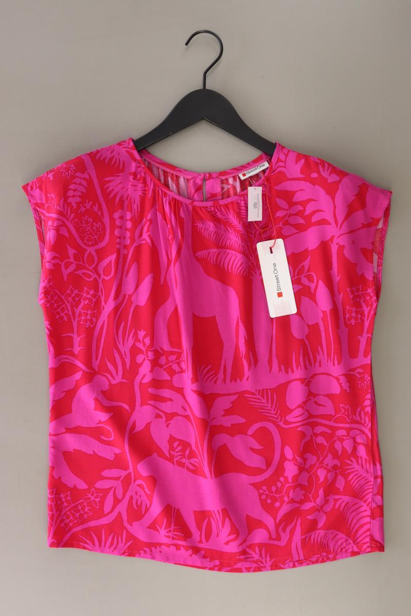 Street One Kurzarmbluse Gr. 34 neu mit Etikett pink aus Viskose