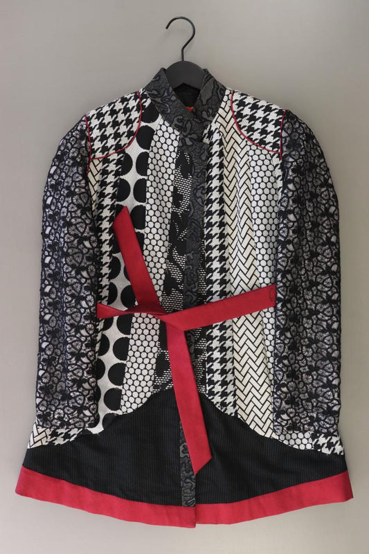 Desigual Regular Mantel Gr. 38 mit Gürtel mehrfarbig aus Polyester
