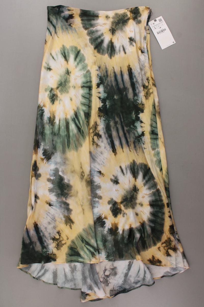 Zara Maxirock Gr. L mit Batikmuster neu mit Etikett mehrfarbig aus Viskose