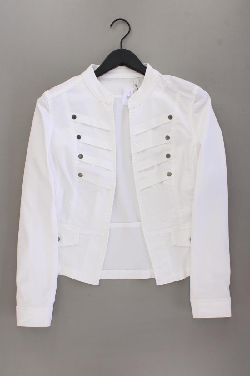 Miss Etam Classic Jacke Gr. 44 weiß aus Baumwolle