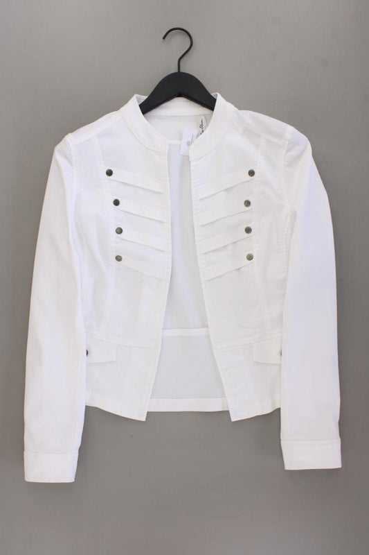Miss Etam Classic Jacke Gr. 44 weiß aus Baumwolle