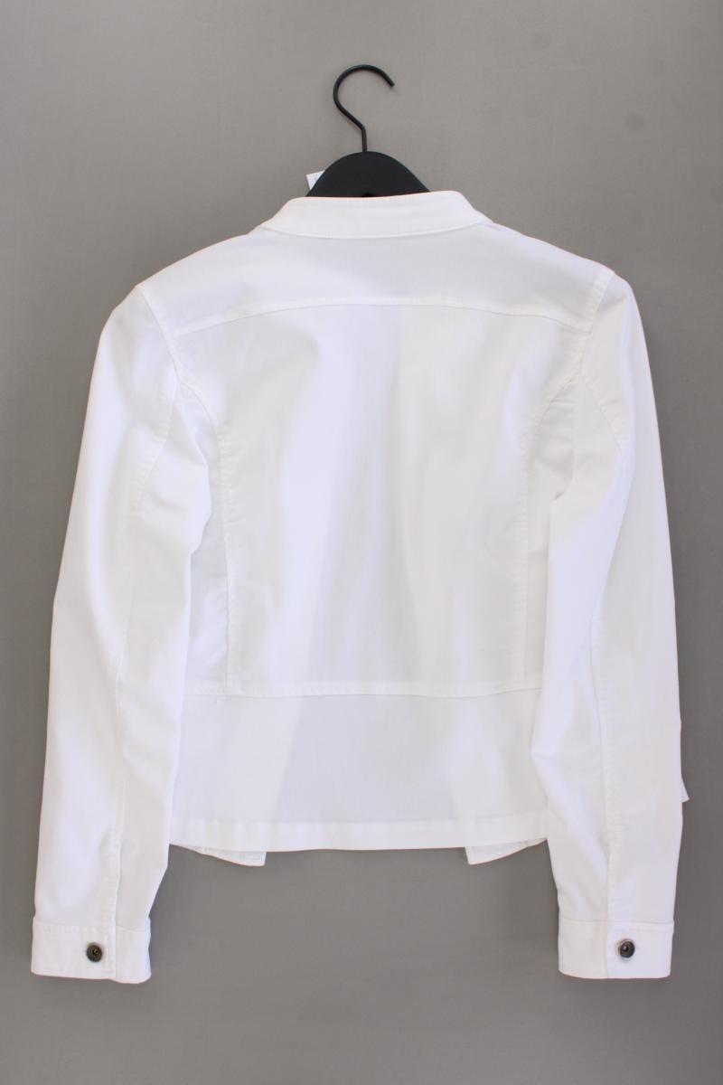 Miss Etam Classic Jacke Gr. 44 weiß aus Baumwolle