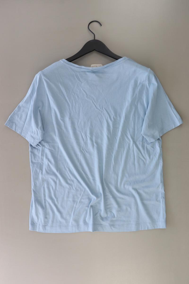 Via Appia T-Shirt Gr. 44 Kurzarm blau aus Baumwolle