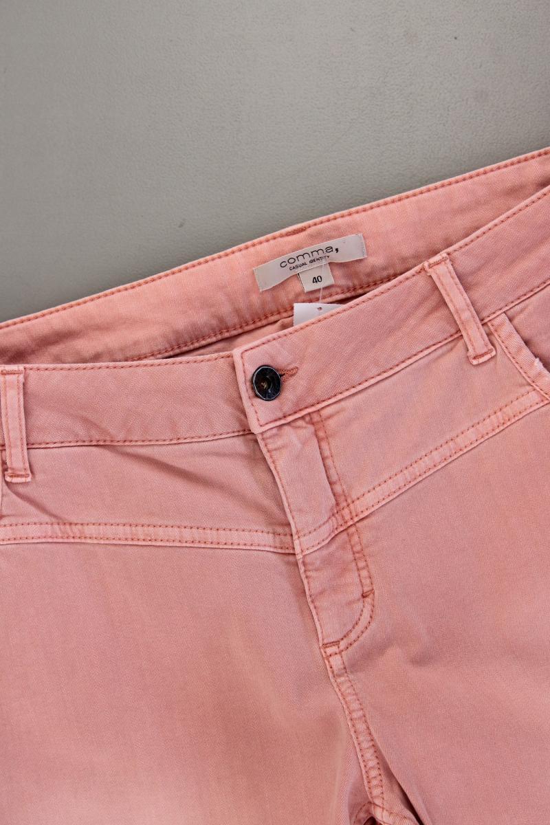 comma, Straight Jeans Gr. 40 rosa aus Baumwolle