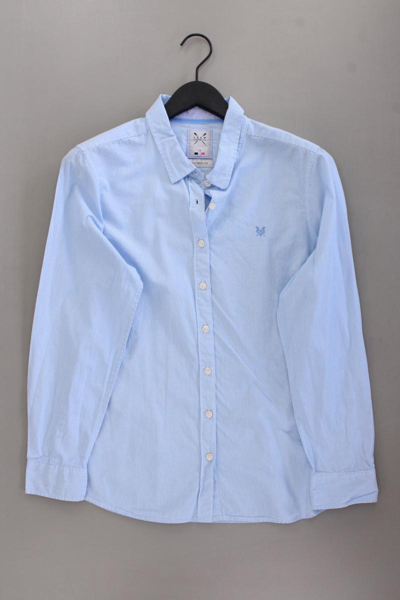 Crew Clothing Company Langarmbluse Gr. UK 16 (L) gestreift blau aus Baumwolle